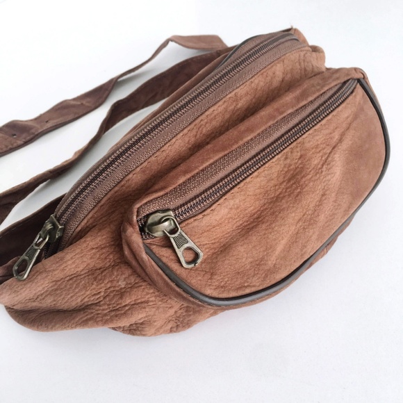 Vintage Handbags - Vintage nubuck mini fanny pack
